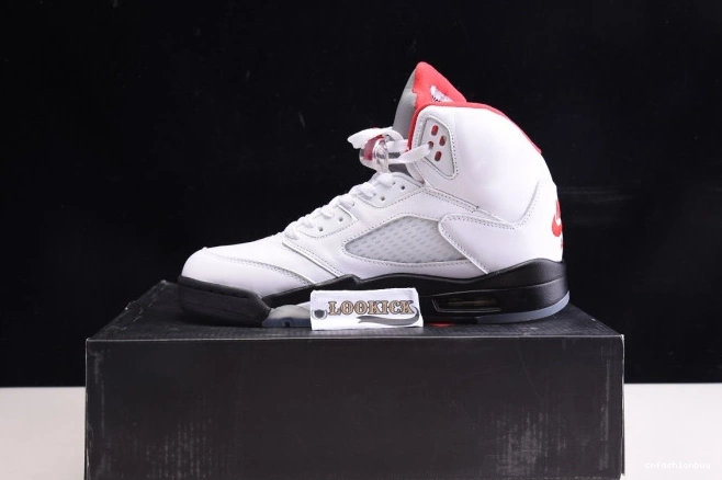 DA1911-102 Retro (2020) 5 Fire Silver Red Air Jordan Tongue 1009